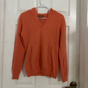 Tommy Bahama V-Neck Sweater in Bright Orange cashmere Sz M